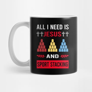 I Need Jesus And Sport Stacking Cup Stacking Speed Stacking Mug